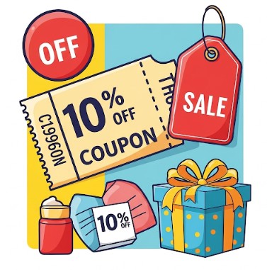 Naturecanのセールやクーポンをイメージしたイラスト