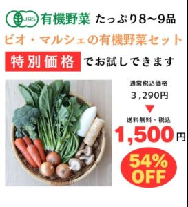 ビオ・マルシェお試しセット口コミ!1,500円で分かる本物オーガニック野菜の味と安全性
