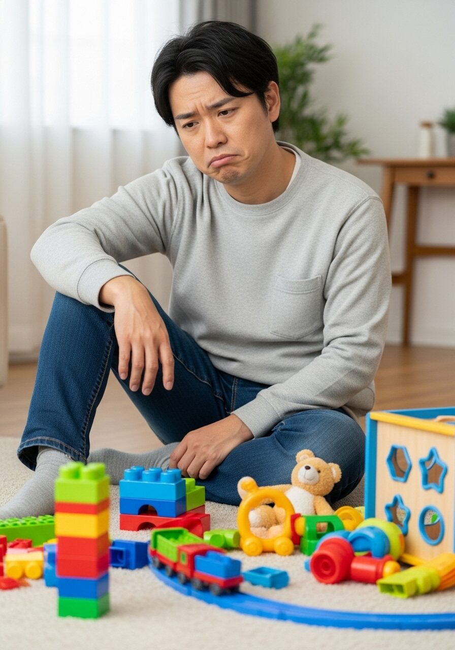 3歳のこどものおもちゃにすぐ飽きてがっかりしている親御　