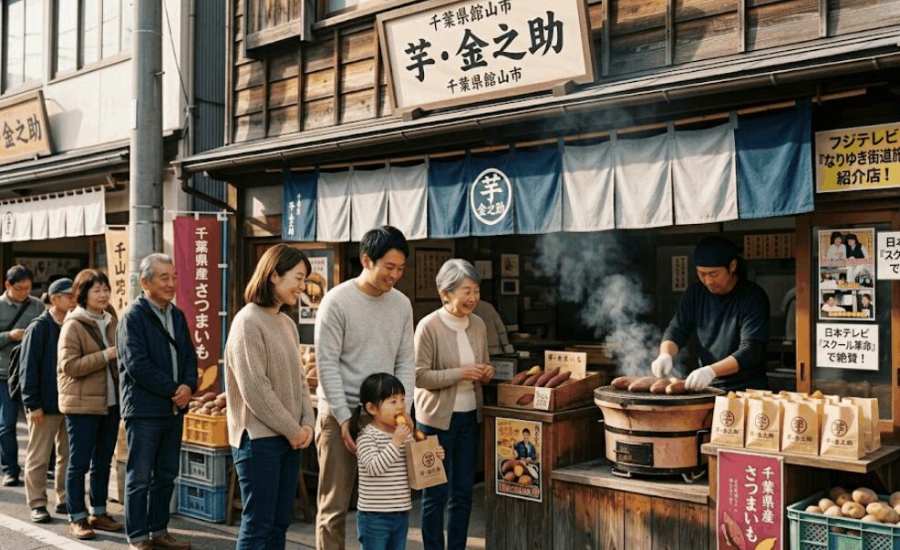 テレビ番組でも紹介され話題！千葉県館山市にあるお取り寄せスイーツで人気の「芋・金之助」実店舗