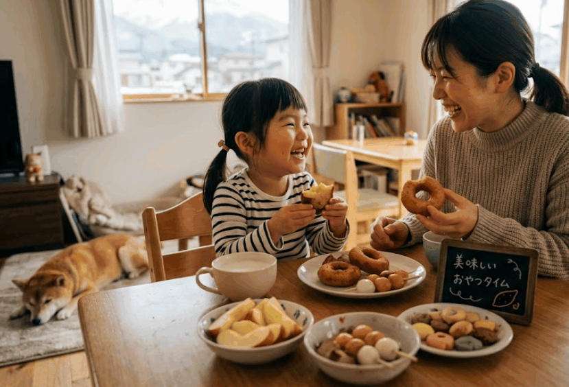 市販の無添加おやつで食育！子供と一緒に楽しむさつまいもスイーツのおやつタイム