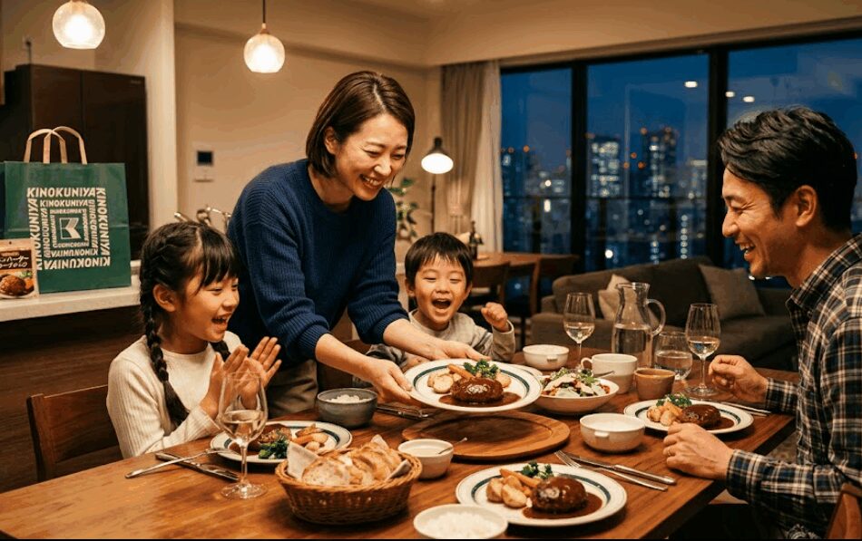 ミールセレクトのデパ地下惣菜で笑顔あふれる家族の食卓