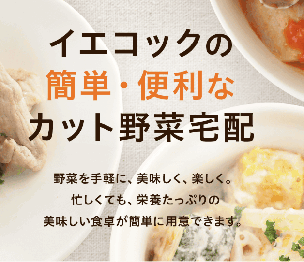 【時短】カット野菜宅配イエコックの口コミ！忙しい主婦の夕食作り